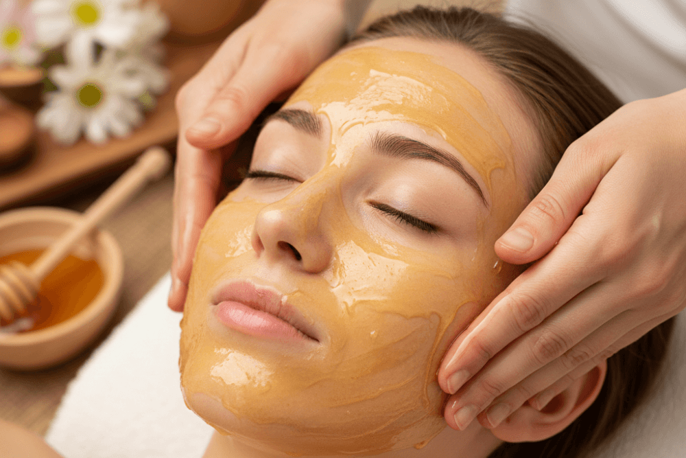 Masaż miodem – twarz