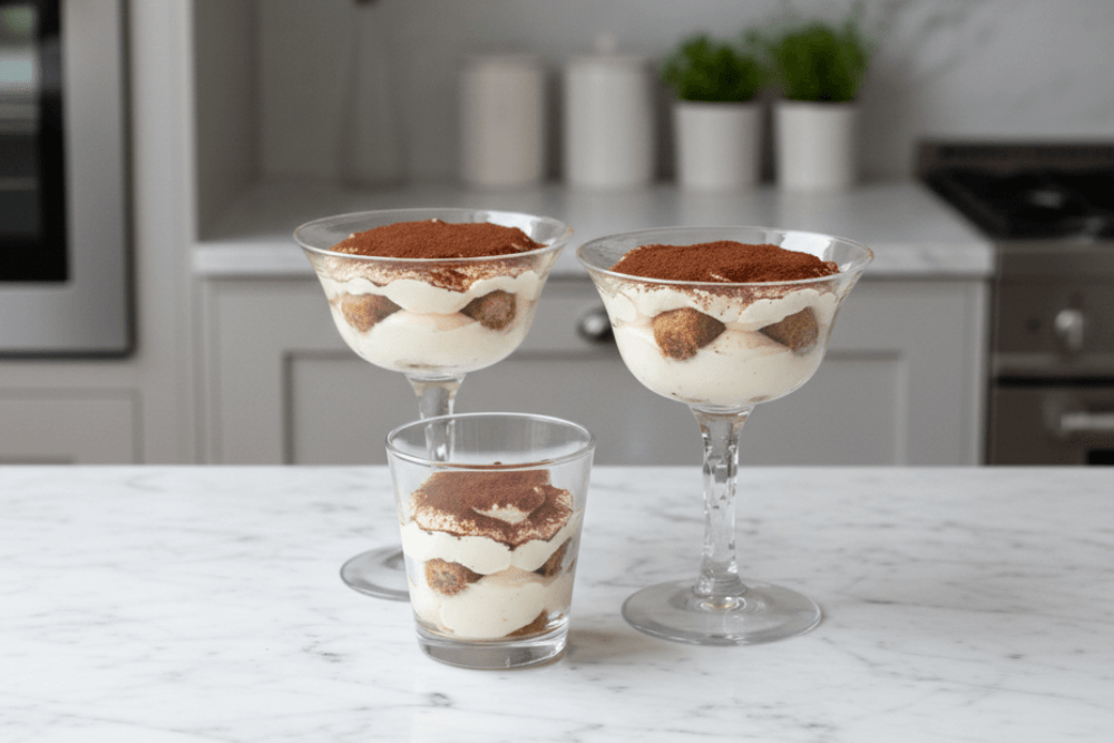 Szybkie tiramisu w pucharkach