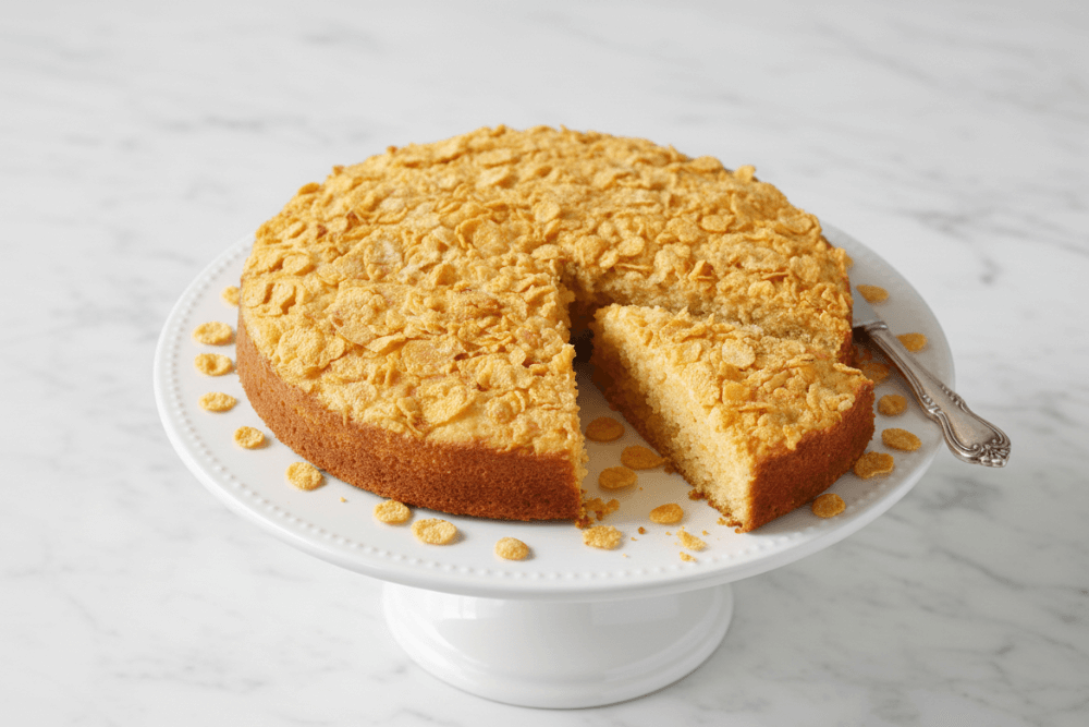 Ciasto z płatkami kukurydzianymi